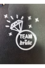 Team Bride Dövme Yüzük Desenli gümüş Renk