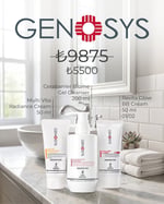 Genosys Bakım Seti – Multi Vita Radiance Cream + Cerabarrier Biome Gel Cleanser + Revita Glow BB Cream