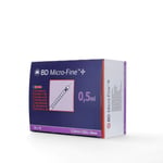 BD - Micro-Fine Plus 0.5 ml İnsülin Enjektörü - 30G - 0,30 x 8 mm - 10'lu