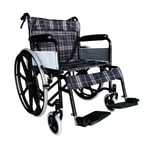 GOLFİ G099 Ekose Kumaş Standart Tekerlekli Sandalye