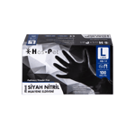 Haspet - Siyah Nitril Muayene Eldiveni