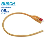 Rüsch - Foley 2 Yollu Latex  Gold  Pediatrik Sonda - Çocuk 08 Numara - 3ML