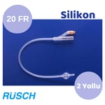 Rüsch - Foley 2 Yollu Silikonlu Sonda - 20 Numara - 10ML