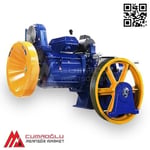 Akiş Volpi V2X 5,5 HP 480 KG 4/16 Kutuplu Çift Hızlı Asansör Motoru 
