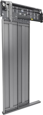 Merih B-01 2 Panel Teleskopik Standart Ral 7032 Kabin Kapıları 