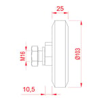 Metroplast 25′lik Hidrolik Makara