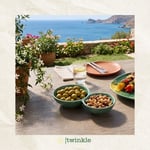 Amalfi Garden İtalya Serisi K2 Bölmeli Tabak 17.8 × 11.5 × 4 CM TW-AML-5004