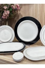 Revol 28 Parça Bone Porselen Yemek Takımı - PLT01