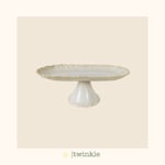 TWİNKLE ANTIQUE OVAL PASTA STANDI 30.5 × 16 × 11 CM TW-ANT-SN-14007