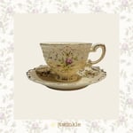 TWİNKLE DİANA ÇAY FİNCAN SETİ 6 KİŞİLİK 12 PRÇ. ALTIN 15,3 CM TW-Dİ-ÇF-15010