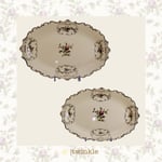 TWİNKLE DİANA KAYIK TABAK 2'Lİ ALTIN 35,5 CM - 30,5 CM TW-Dİ-KY-15003