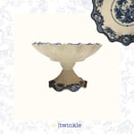 TWİNKLE ELİZABETH AYAKLI SUNUM ŞEKERLİK MAVİ 23 CM KASE + 7 CM AYAK TW-EL-ŞK-15018