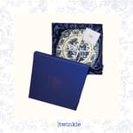 TWİNKLE ELİZABETH AYAKLI SUNUM TABAK MAVİ 30 CM TW-EL-SN-15015