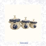 TWİNKLE ELİZABETH BAHARAT SET 3 LÜ MAVİ 19 CM – 16,5 CM – 13 CM TW-EL-BH-15026