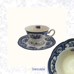 TWİNKLE ELİZABETH KAHVE FİNCAN SETİ 6 KİŞİLİK 12 PRÇ. MAVİ TW-EL-KH-15020