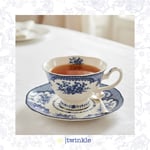 TWİNKLE ELİZABETH KAHVE FİNCAN SETİ 6 KİŞİLİK 12 PRÇ. MAVİ TW-EL-KH-15020