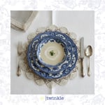 TWİNKLE ELİZABETH KASE  6'LI MAVİ 15 CM W-EL-KS-15016