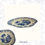 TWİNKLE ELİZABETH OVAL SERVİS TABAK MAVİ 27 CM TW-EL-KY-15028