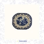 TWİNKLE ELİZABETH OVAL SERVİS TABAK MAVİ 27 CM TW-EL-KY-15028