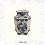 TWİNKLE ELİZABETH VAZO MAVİ 18 CM TW-EL-VZ-15022