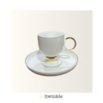 TWİNKLE LUXURY GOLD KAHVE FİNCAN SETİ 6 KİŞİLİK 12 PRÇ. TW-12007