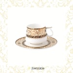 TWİNKLE LUXURY GOLD KAHVE FİNCAN SETİ 6 KİŞİLİK 12 PRÇ. TW-12002
