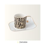 TWİNKLE LUXURY LİNE KAHVE FİNCAN SETİ GOLD 6 KİŞİLİK 12 PRÇ. 1EV01202410GLD02