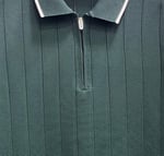 Polo Yaka Desenli Triko Sweatshirt - YEŞİL - ST 507
