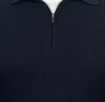 Polo Yaka Triko Sweatshirt - LACİVERT  - ST 506