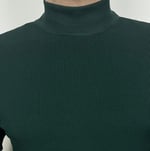 Polo Yaka Triko Sweatshirt - YEŞİL ST-502
