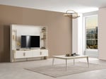 Alyans Gold Lcd Tv Sehpa Table Top üst fonlu (Sedef Krem) - 200