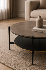 Enluso Grand Orta Sehpa (Koyu Gri) - 120