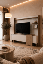 Kona Lcd Tv Sehpa Duvar Fonlu(Vario Vizon) - 200
