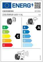 Crosswind	 235/50R19 103Y XL Sport Peak Yaz Lastiği
