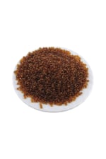 08 Kum 3 mm Şeffafımsı Açık Kahve Boncuk (100 Gr 6000 Adet)