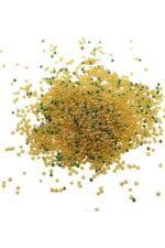 08 Kum Boncuk 2 Çeşit Bal Rengi ve Yeşil 3 mm (100 Gr 6000 Adet)