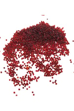 08 Kum Boncuk İçten Boyalı Kırmızı 3 mm (100 Gr 6000 Adet)