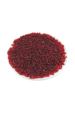 08 Kum Boncuk İçten Boyalı Kırmızı 3 mm (100 Gr 6000 Adet)