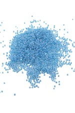 08 Kum Boncuk İçten Boyalı Mavi 3 mm (100 Gr 6000 Adet)