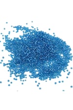 08 Kum Boncuk Kristal Koyu Mavi 3 mm (100 Gr 6000 Adet)