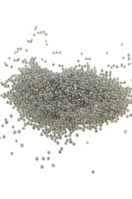 08 Kum Çift Renk Gümüş Boncuk 3 mm (100 Gr 6000 Adet)