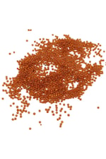 08 Kum Kristal Turuncu Boncuk 3 mm (100 Gr 6000 Adet)