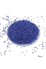 08 Kum Parlament Mavi Boncuk 3 mm (100 Gr 6000 Adet)