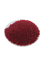 08 Kum Şeffaf Koyu Ortak Kırmızı Boncuk 3 mm (100 Gr 6000 Adet)