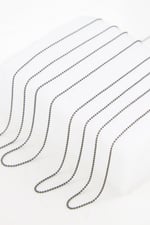 1 mm Siyah Top Zincir Aksesuar Takı Malzemesi 2 Metre