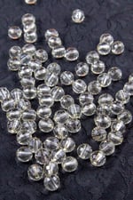 10 mm Açık Gri Akrilik Boncuk Aksesuar Takı Malzemesi (25 Gram)