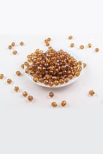 10 mm Açık Kahve Akrilik Boncuk Aksesuar Takı Malzemesi (25 Gram)