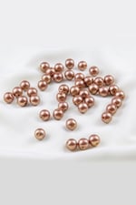 10 mm Açık Kahve Cam İnci Boncuk Aksesuar Takı Malzemesi (25 Gr 35 Adet)
