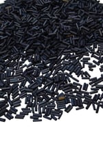 10 mm Bambu Lacivert Ahşap Boncuk 50 gr