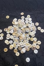 10 mm Çift Delikli Düğme Doğal Taş (30 Adet)